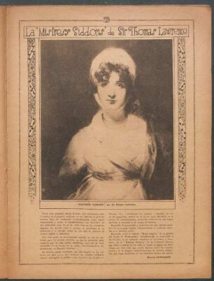 La "Mistress Siddons" de Sir Thomas Lawrence