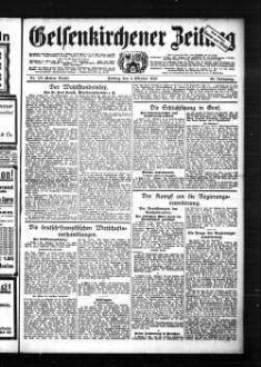 Gelsenkirchener Zeitung. 1902-1940