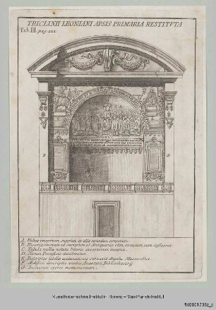 Christus unter den 12 Aposteln (im Triclinio Leoniano von San Giovanni in Laterano in Rom)
