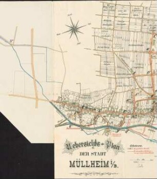 Kanalisation Müllheim; Übersichtsplan der Stadt Müllheim