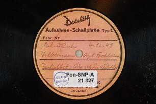 Choralbearbeitung "Wie schön leuchtet der Morgenstern" : [Rundfunkmitschnitt 4.12.1949] / Johann Pachelbel