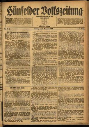 Ausgabe vom Freitag, den 05. Dezember 1919.