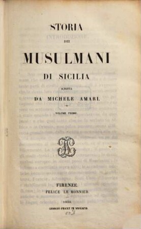 Storia dei Musulmani di Sicilia, 1