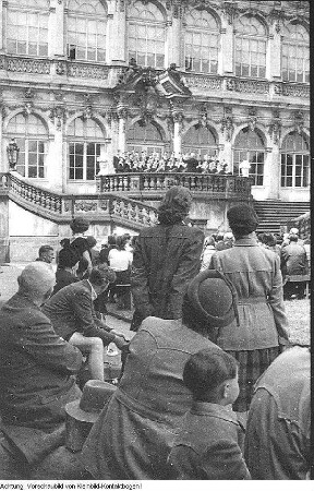 Dresden, Zwinger. Serenade, Juni 1953