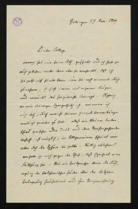 Brief 41: 24.11.1909