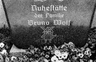 Wermsdorf-Liptitz-Mannewitz. Grabstätte Familie Bruno Wolf, Windmüller?