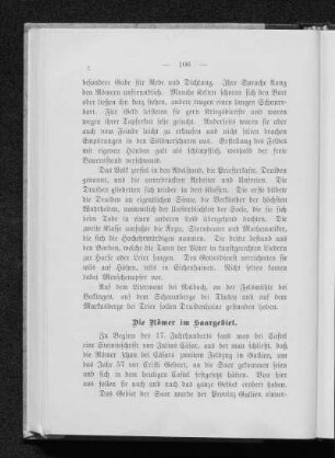 Die Römer im Saargebiet.
