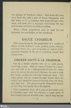Sauce Chasseur