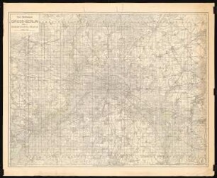 Wettbewerb Groß-Berlin 1910 Straubeplan: Übersichtskarte 1:60000