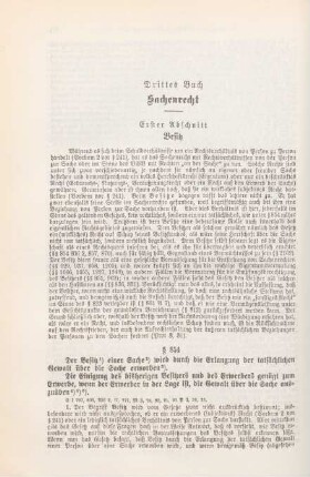 Drittes Buch Sachenrecht