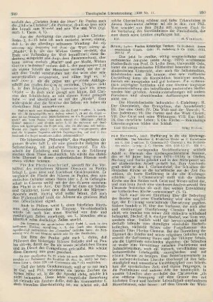 250-253 [Rezension] Harnack, Adolf von, Einführung in die alte Kirchengeschichte