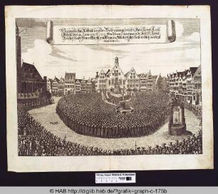 Die Huldigung der Reichsstadt Frankfurt am 9.1.1712 an Kaiser Karl III.