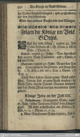 Folgen die Könige im Volck Gottes