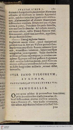Iter Fano Fulgineum, Et Romam, Facilioris, At Prolixiorium Senogallia