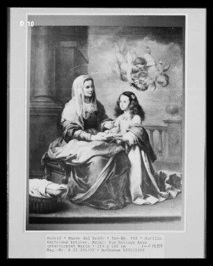 Die heilige Anna unterrichtet Maria