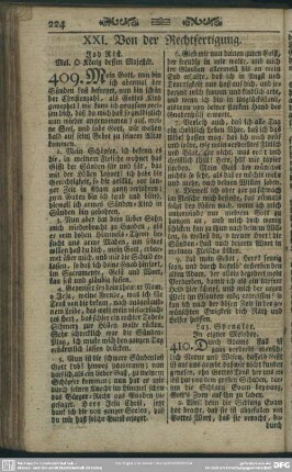 XXI. Von der Rechtfertigung