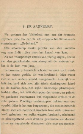 1. De aankomst