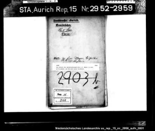 Das Gesuch des Buchdruckergehilfen J.F. Meyer in Leer um Erlaubnis zum Betrieb einer Druckerei