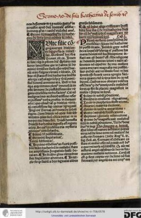 Sermo septuagesimus de sancta Katherina de Senis tertii ordinis sancti Dominici.