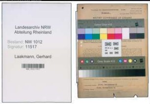 Entnazifizierung Gerhard Laakmann , geb. 20.03.1902 (Spediteur)