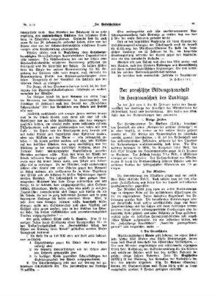 Der preußische Bildungshaushalt im Hauptausschuß des Landtages