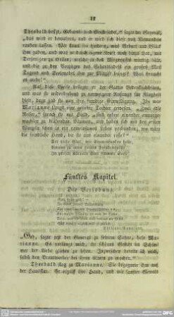 Fünftes Kapitel. Die Verlobung