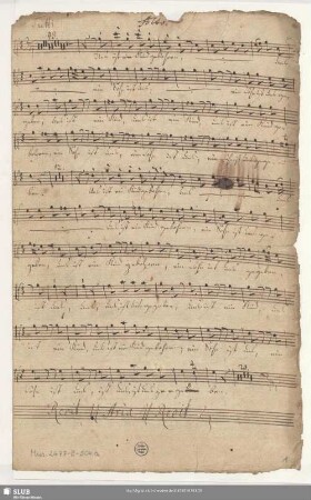Stimmensatz [Schreiber: Opitz, J. S.; u.a.]