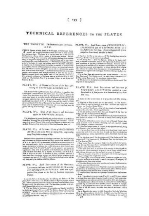 Technical References to the Plates.