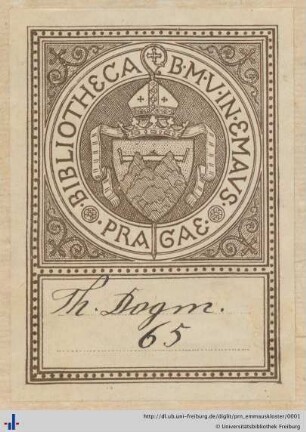 [Provenienz]: Kloster St. Emmaus Prag
