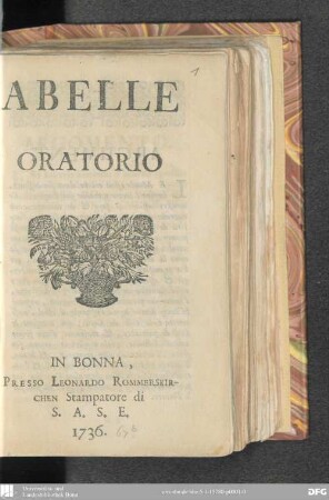 Abelle : oratorio