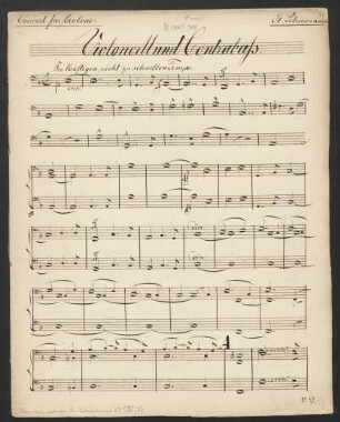 Violoncell und Contrabass (1. Ex.)