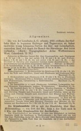 Die Isarthalbahn : Führer für Einheimische und Fremde. Von Th. Trautwein