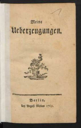 Meine Ueberzeugungen