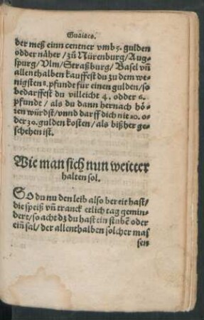 Wie man sich nun weitter halten sol.