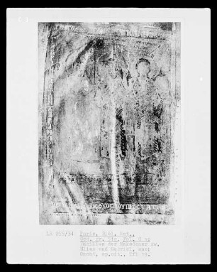 Homilien des Gregor von Nazianz — Basilius der Große zwischen Elias und Gabriel, Folio Cverso