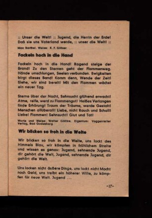 Fackeln hoch in die Hand