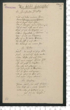 "Wer kaufet Liebes-Götter?" ["Wer kaufet Liebesgötter?"] [Reinschrift mit einigen Versvarianten ]