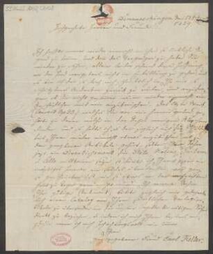 Brief an B. Schott's Söhne : 18.08.1829