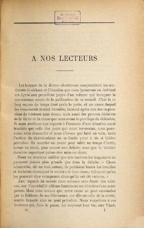 Revue chrétienne. 40 = N.S., T. 12/13. 1893