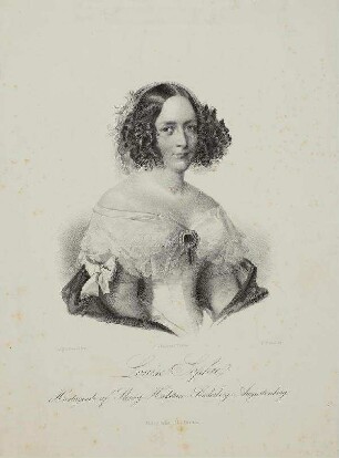 Bildnis von Luise Sophie (1796-1867) Herzogin von Schleswig-Holstein-Sonderburg-Augustenburg
