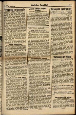 Zweite Ausgabe vom Mittwoch, den 30. Oktober 1940.