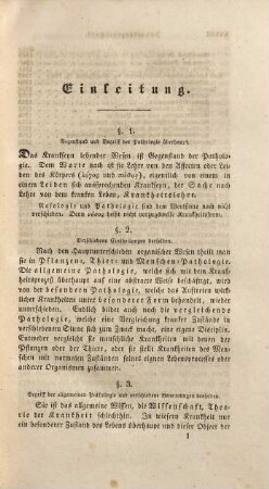 Allgemeine Pathologie oder allgemeine Naturlehre der Krankheit, Abth. 1