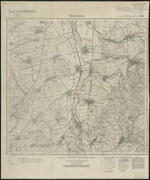 Messtischblatt 4525 : Reinhausen, 1937 Reinhausen : Reinhausen. - Hrsg. 1909, einz. Nachtr. 1937. - 1:25000. - [Berlin]: Reichsamt für Landesaufnahme, 1937. - 1 Kt.