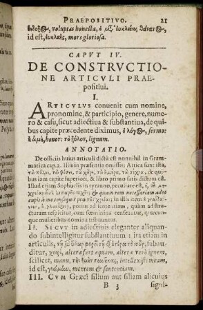 Caput IV. De Constructione Articuli Praepositiui.