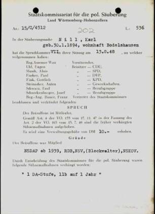 Nill, Karl