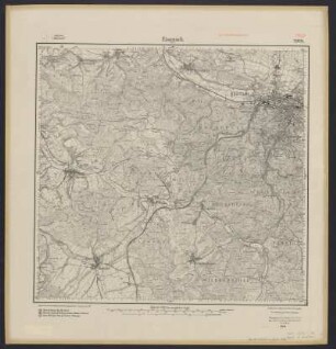 Messtischblatt [5027] = 2928 : Eisenach West, 1917 : Messtischblatt [5027] = 2928 : Eisenach West. - Aufn. 1905, hrsg. 1907, Auflagedruck 1917. - [Berlin] : Reichsamt für Landesaufnahme, 1917. - 1 Kt. : einfarbig. - Ohne Gitternetz. - Ohne Planzeiger. - Ohne Zeichenerklärung.