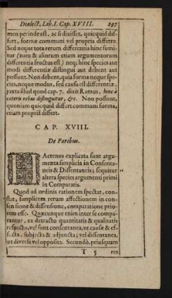 Cap. XVIII. De Paribus.