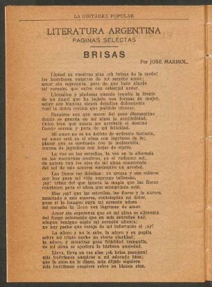 Literatura Argentina : Páginas selectas
