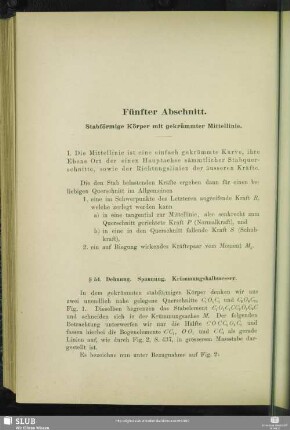 Fünfter Abschnitt. Stabförmige Körper mit gekrümmter Mittellinie.