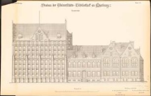 Bibliothek der Philipps-Universität Marburg: Hauptansicht 1:100